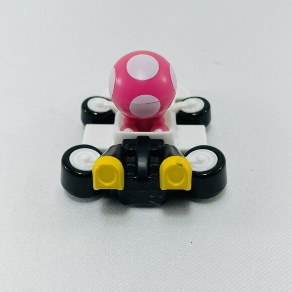 Nintendo McDonald Toad Toadette Mariokart Kart Toy Figure Race Car Vehicle Pink - Picture 9 of 9
